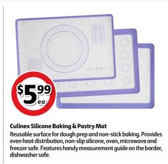 Coles Culinex Silicone Baking & Pastry Mat offer