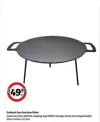 Coles Outback Sun Cast Iron Plate offer