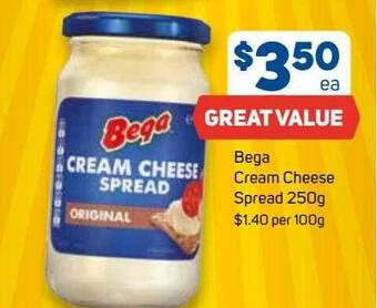 Foodland Bega Cream Cheese Spread offer