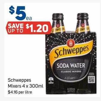 Foodland Schweppes Mixers offer