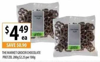 Supabarn The Market Grocer Chocolate Pretzel offer