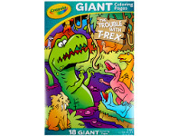 BIG W Crayola Trouble with T-Rex Giant Colouring Pages offer