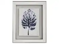 LivingStyles Aliesha Mirror Framed Wall Art Print, Monstera Leaf, 50cm offer