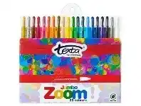 Officeworks Texta Jumbo Zoom Twistable Crayons 20 Pack offer