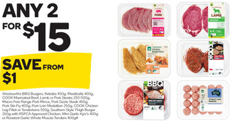 Woolworths Mix & Match Any 2 offer