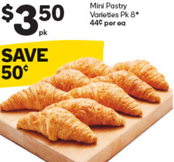 Woolworths Mini Pastry Varieties Pk 8 offer