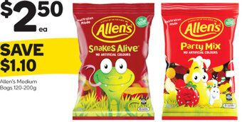 Woolworths Allen's Medium Bags 120-200g offer