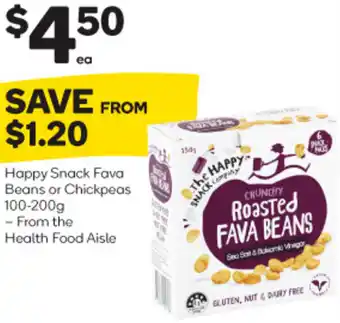 Woolworths Happy Snack Fava Beans Or Chickpeas 100-200g offer