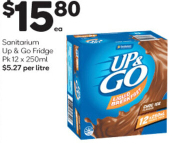Woolworths Sanitarium Up & Go Fridge Pk 12 x 250ml offer