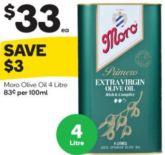 Woolworths Moro Olive Oil 4 Litre offer