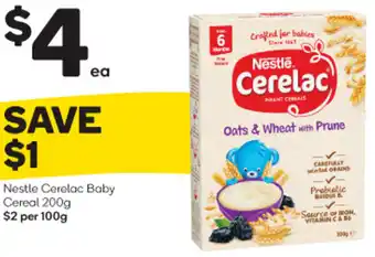 Woolworths Nestle Cerelac Baby Cereal 200g offer