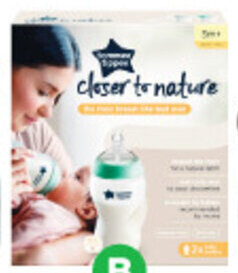 Tommee Tippee Closer To Nature Feeding Bottles 340ml Pk 2