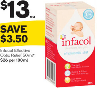 Woolworths Infacol Effective Colic Relief 50ml offer