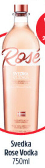 Woolworths Svedka Rose Vodka 750ml offer