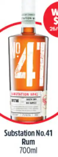 Substation No. 41 Rum 700ml