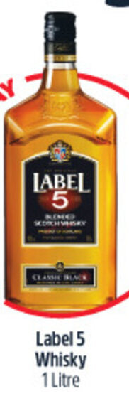 Woolworths Label 5 Whisky 1 Litre offer