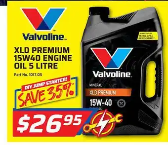 Auto One Valvoline Xld Premium 15w40 Engine Oil 5 Litre offer
