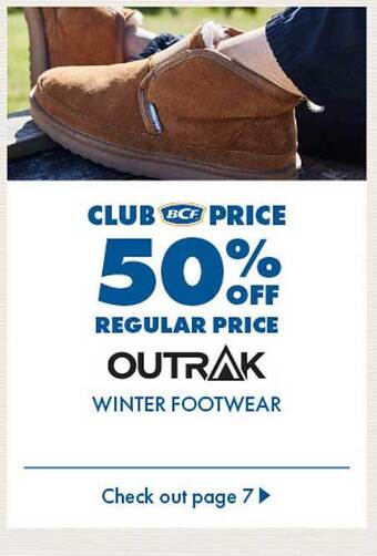 BCF Outrak Winter Footwear offer