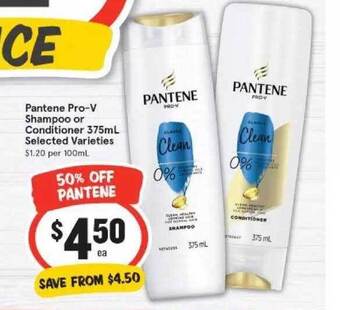 IGA Pantene Pro-V Shampoo Or Conditioner offer