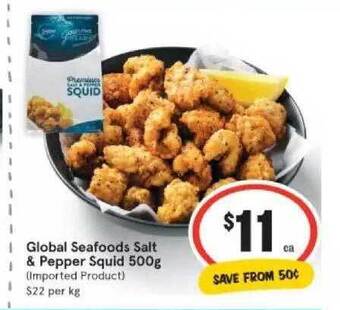 IGA Global Seafoods Salt & Pepper Squid offer