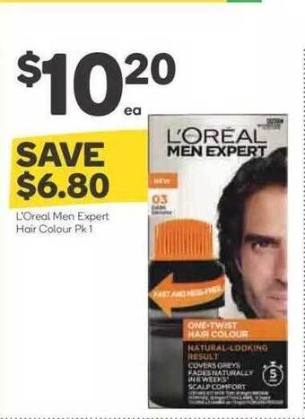 Woolworths L'oreal Men Expert Hair Colour offer