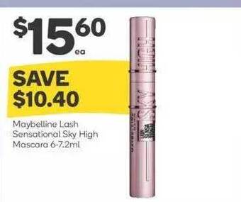 Woolworths Maybelline Lash Sensational Sky High Mascara offer