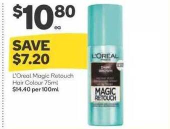 Woolworths L'oréal Magic Retouch Hair Colour offer