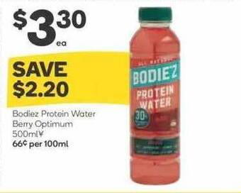 Bodiez Protein Water Berry Optimum