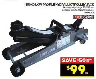 Autopro 1850kg Low Profile Hydraulic Trolley Jack Extreme Garage offer