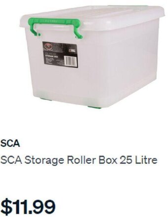SuperCheap Auto SCA Storage Roller Box 25 Litre offer