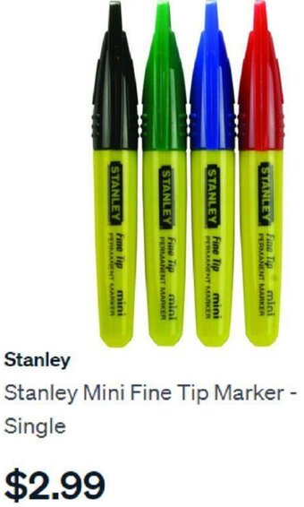 SuperCheap Auto Stanley Mini Fine Tip Marker- Single offer