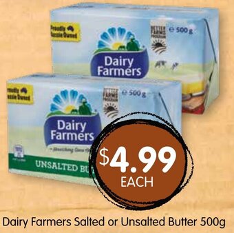 Spudshed Dairy Farmers Salted or Unsalted Butter 500g offer