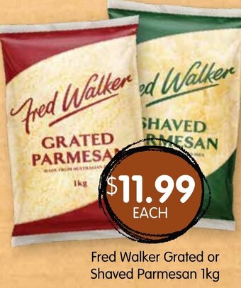 Spudshed Fred Walker Grated Or Shaved Parmesan 1Kg offer