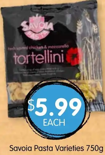 Spudshed Savoia Pasta Varieties 750g offer