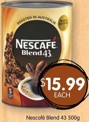 Spudshed Nescafé Blend 43 500g offer