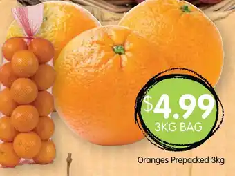 Spudshed Oranges Prapacked 3kg offer