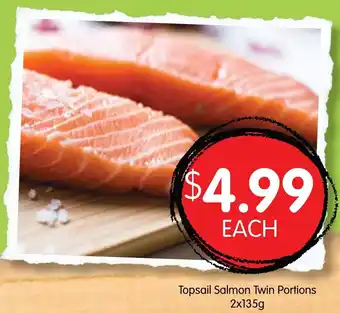 Spudshed Topsail Salmon Twin Portions 2x135g offer