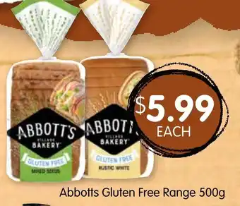 Spudshed Abbot's Gluten Free Range 500g offer