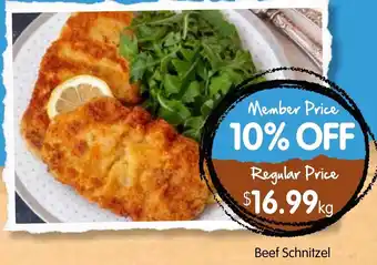 Spudshed Beef Schnitzel offer