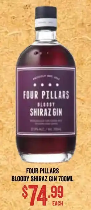 Spudshed Four Pillars Bloody Shiraz Gin 700ml offer