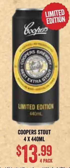 Spudshed Coopers Stout 4x440ml offer
