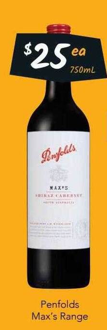 Penfolds Max's Range