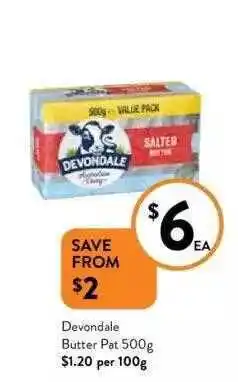 Foodworks Devondale Butter Pat 500 G offer