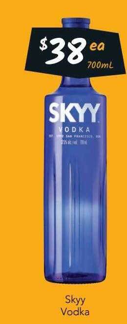 Cellarbrations Skyy Vodka offer