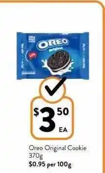Foodworks Oreo Original Cookie 370 G offer