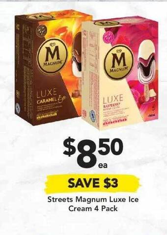 Drakes Streets Magnum Luxe Ice Cream 4 Pack offer
