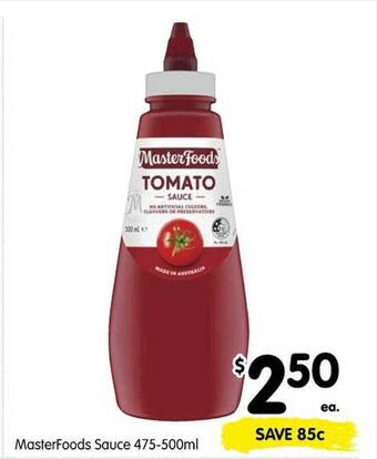 Spar Masterfoods Sauce offer