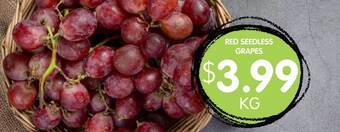 Spudshed Red Seedless Grapes offer