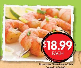 Spudshed Fisherman's Choice Prawn Cutlets Cooked offer