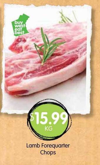 Spudshed Lamb Forequarter Chops offer